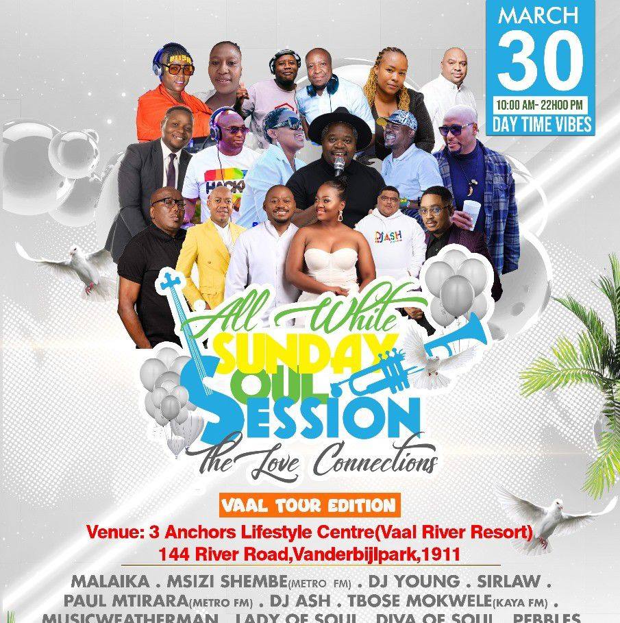 All White Sunday Soul Session and the Vaal Meander