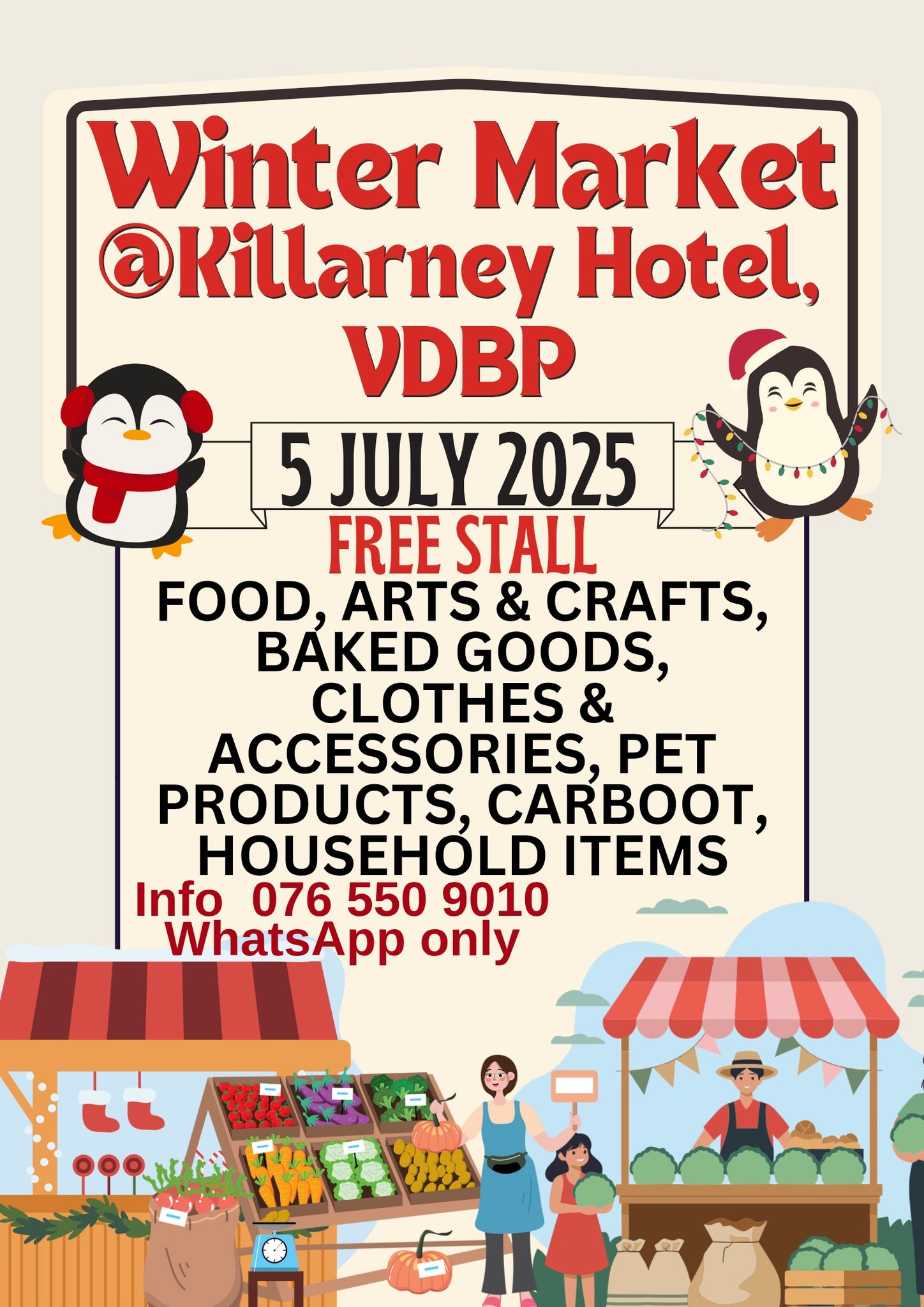 winter market and car boot sale, vanderbijlpark, vaal meander