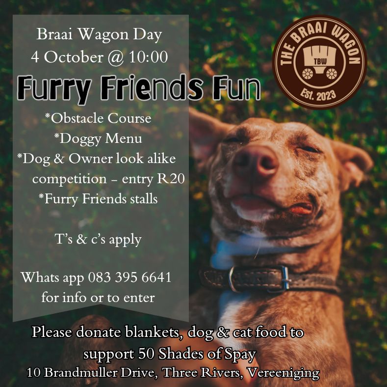 Braai Wagon Furry Friends Fun and the Vaal Meander