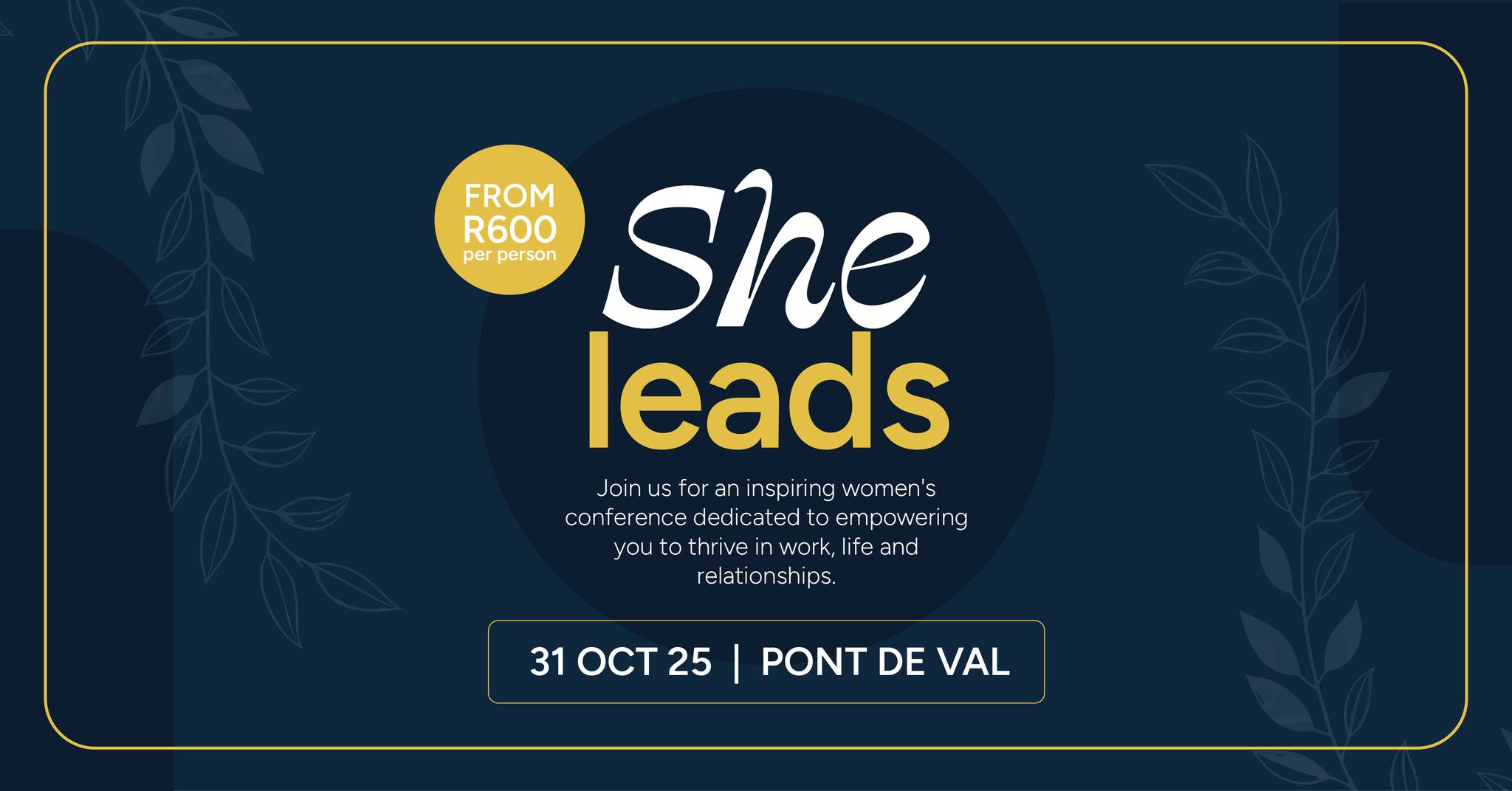 She leads in the Vaal Meander Though he is still incharge