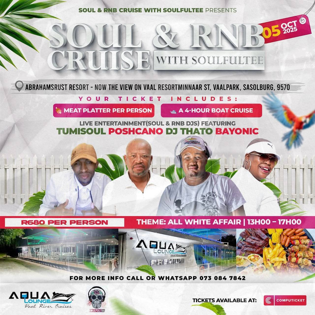 Soul and RNB Cruise and the Vaal Meander Soul and RNB Cruise and the Vaal Meander