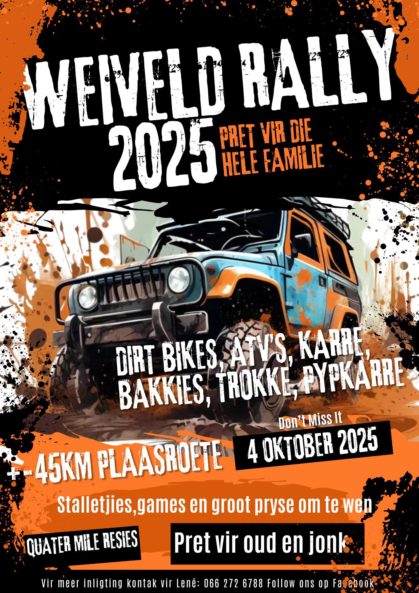 Weiveld Rally 2025 en die Vaal Meander