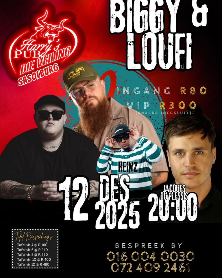biggy live by die veiling sasolburg