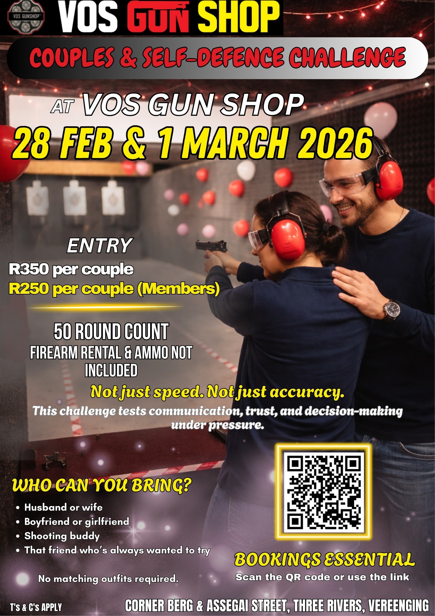 VOS Couples & Self-Defence Challenge in the Vaal Meander area