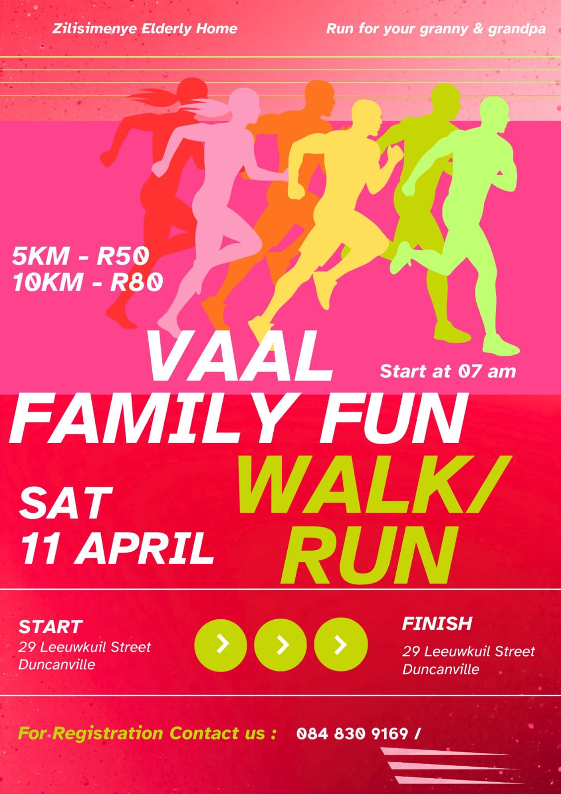 Vaal family Fun Walk and Run in the Vaal Meander