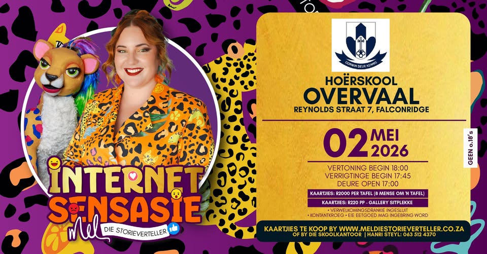 vaal meander mel die storieverteller internet sensasie hoërskool overvaal