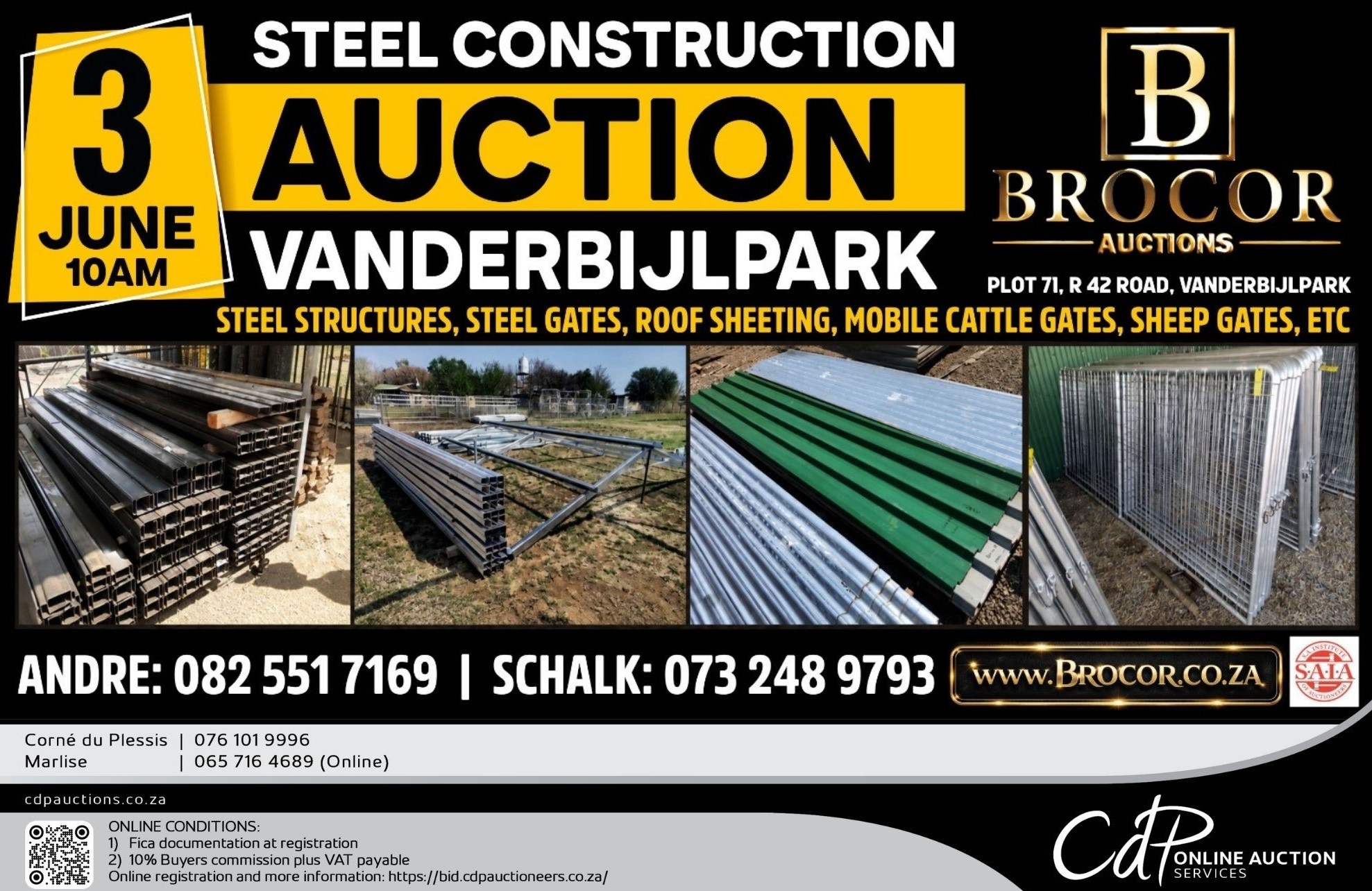 Steel Construction Auction Vanderbijlaprk by CPD Aucioneers