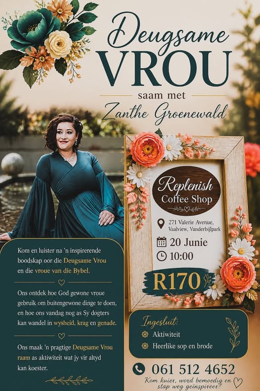 vaal meander deugsame vrou replenish coffee shop vanderbijlpark