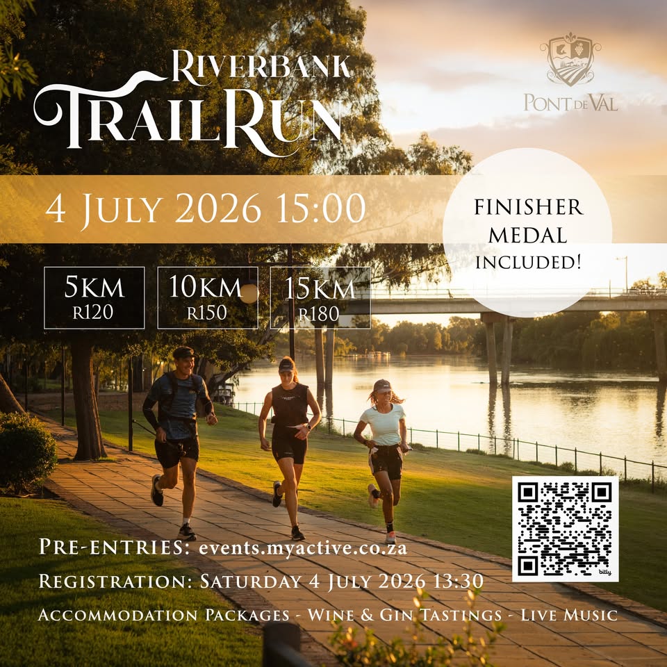 vaal meander riverbank trail run at pont de val in parys vaal triangle