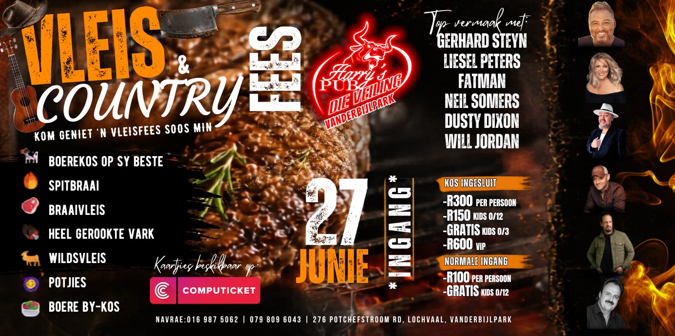 Vlies & Country Fees by Harry en op die Vaal Meander Website