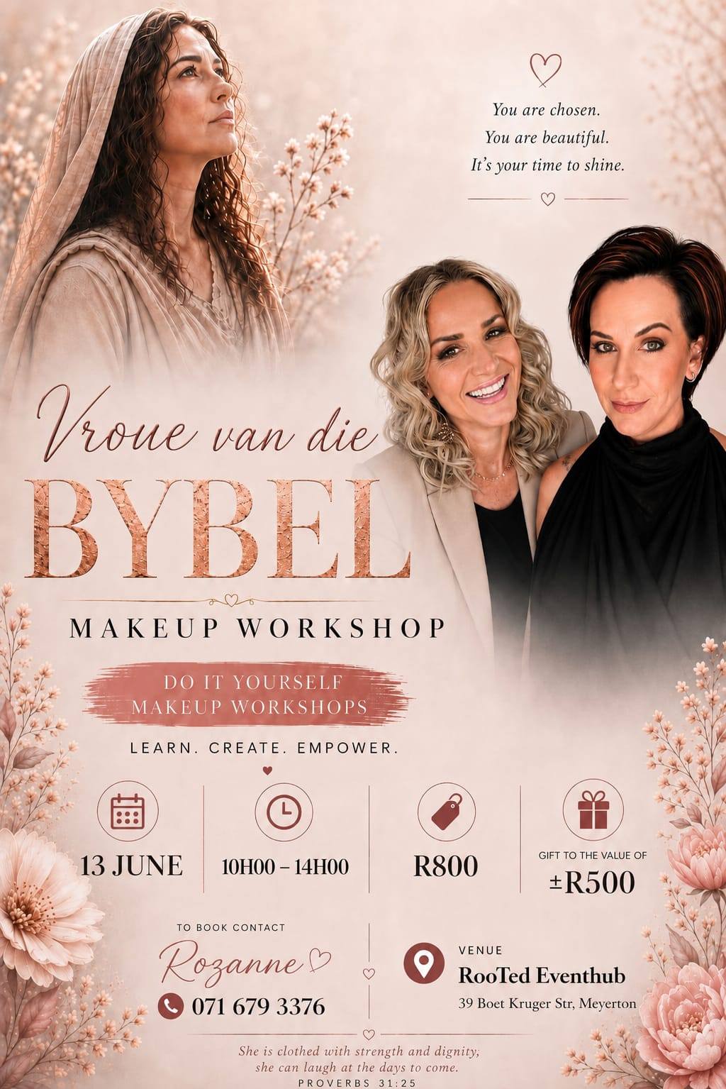 vaal meander vroue van die bybel makeup workhop meyerton vaal triangle