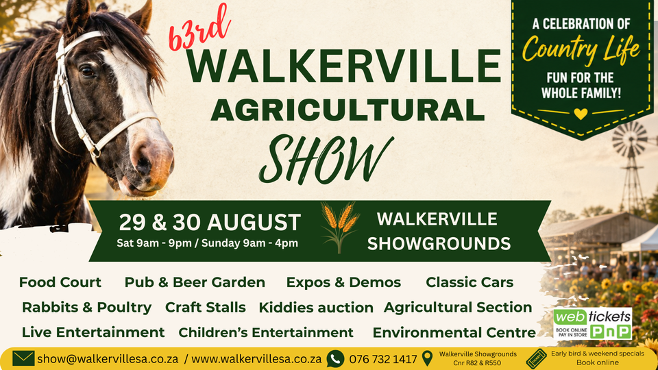 Walkerville Agriculture Show and the Vaal Meander