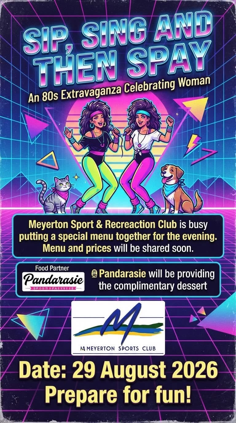 vaal meander sip sing and spay ladies night 80's meyerton sports club in vaal triangle