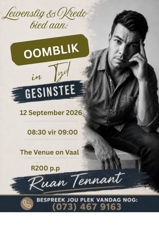 vaal meander 'n oomblik in tyd ruan tennant venue on the vaal triangle