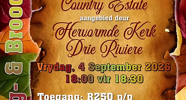 vaal meander biltong en brood aand by klip river country estate drie riviere vereeniging vaal driehoek