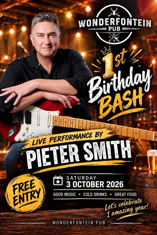 Wonderfontein Pub Birthday Bash with Pieter Smith
