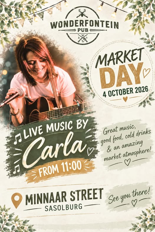 Wonderfontein Pub Market day and live show by Carla