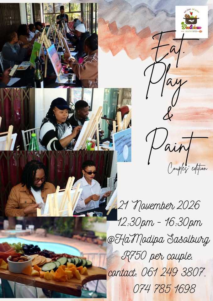 vaal meander eat play paint couples arts and crafts workshop sasolburg vaal triangle