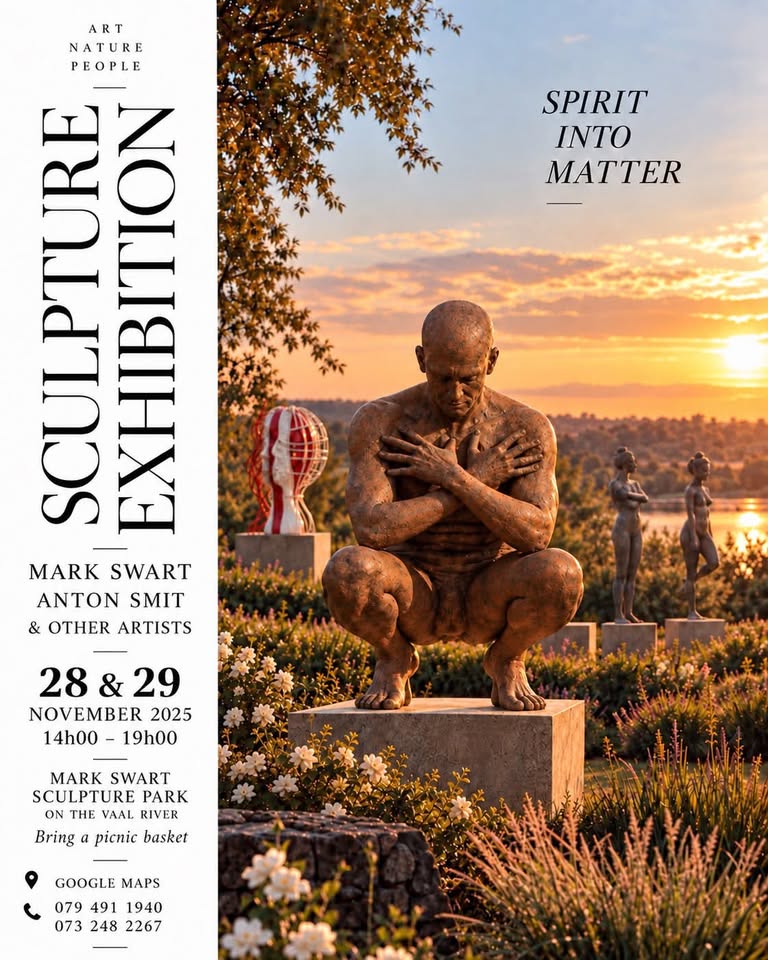vaal meander sculpture exhibition spirit into matter mark swart sculpture park vanderbijlpark parys vaal triangle